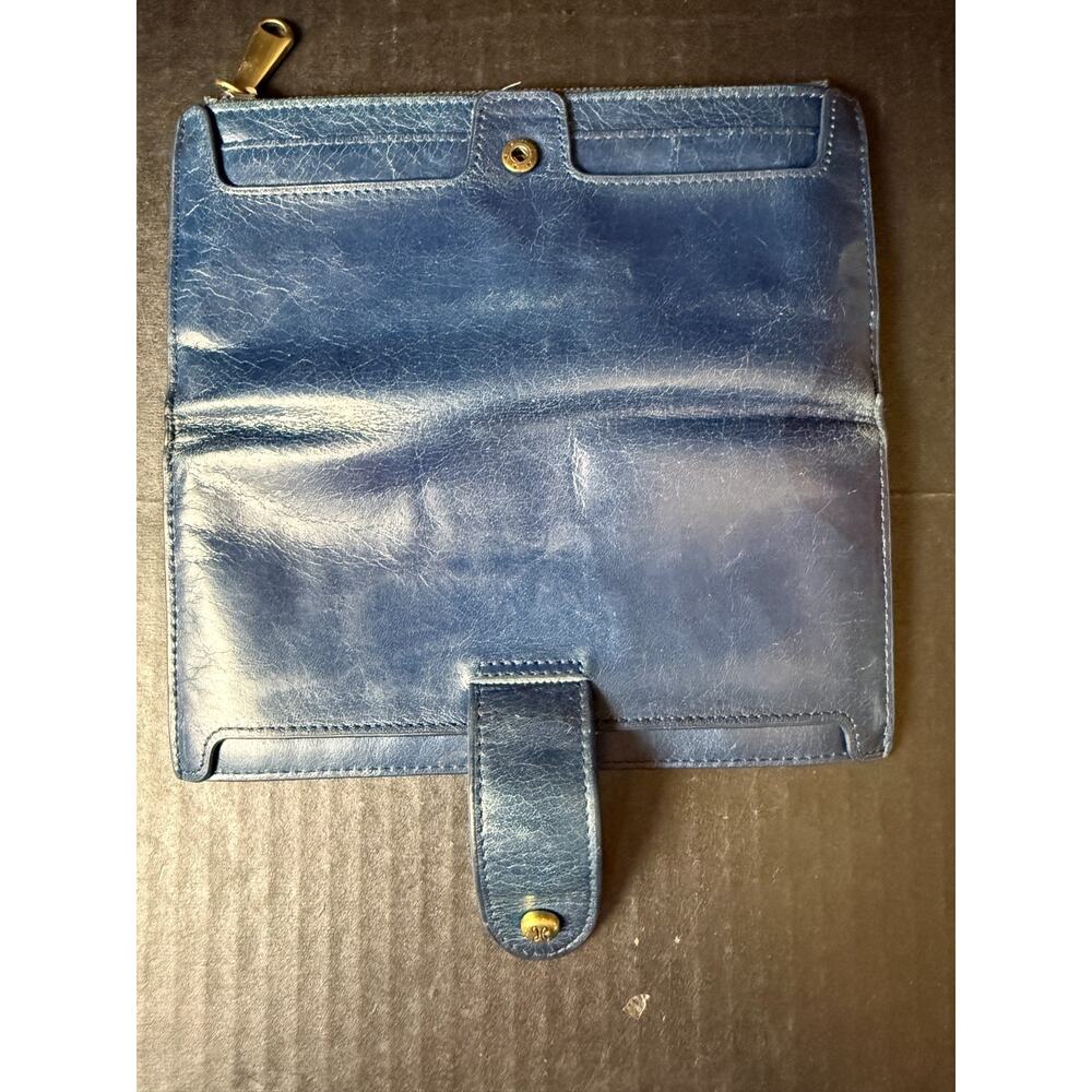 HOBO Navy Blue Leather Clutch Wallet - Picture 5 of 14